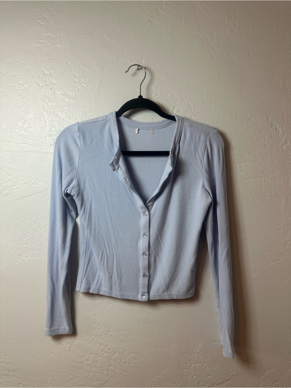 Madewell Pale Blue Button-Up Long Sleeve Top